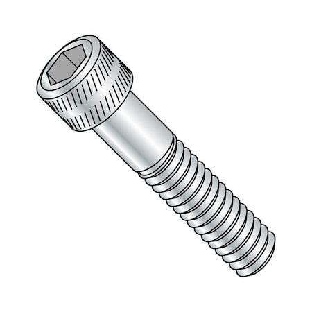 M12-1.75 Socket Head Cap Screw, Zinc Plated Alloy Steel, 60 Mm Length, 200 PK